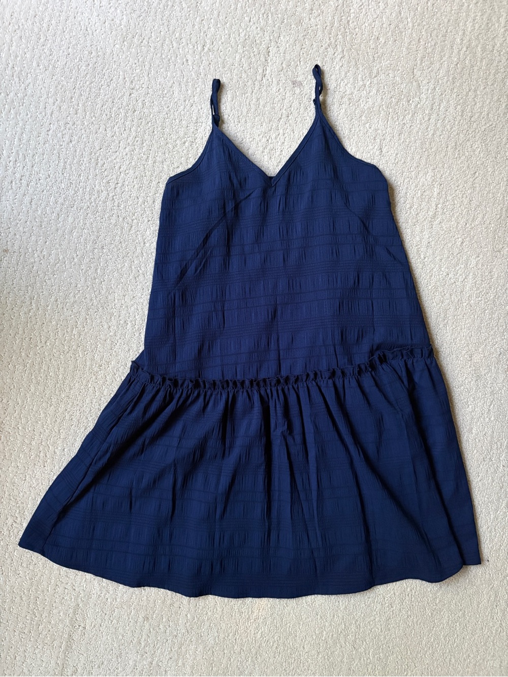 Navy Blue' Tiered Spaghetti Strap Dress